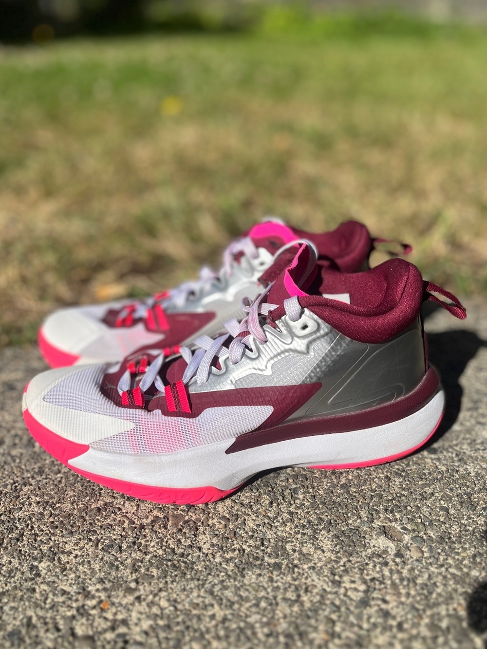 Jordan Zion 1 GS Marion Basketball Shoes Sneakers Sized 6Y 7.5 Womens - Picture 5 of 9